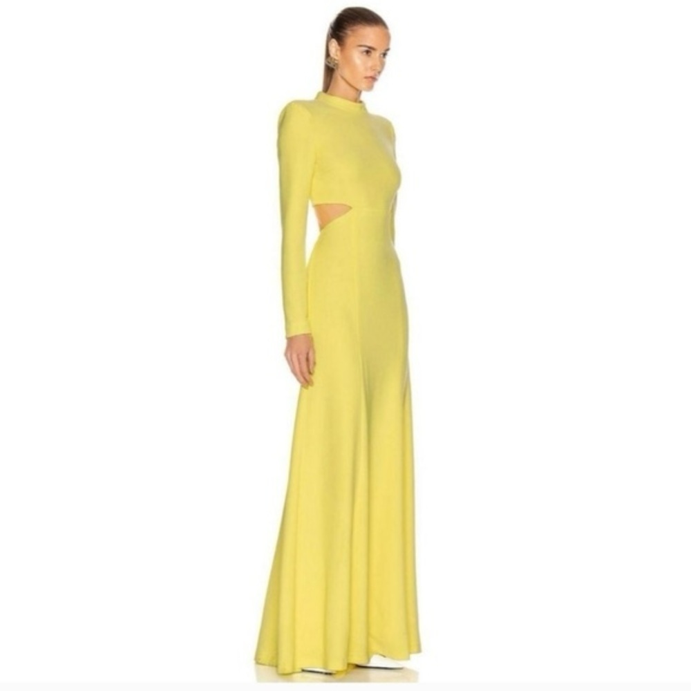 A.L.C. Gabriela Revolve Dress in Lemon Yellow Size 0 - Picture 4 of 11